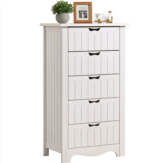 Meuble de rangement en bois, coloris blanc