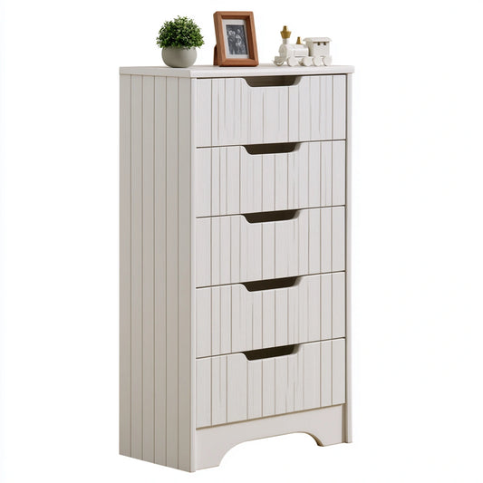 Meuble de rangement en bois, coloris blanc